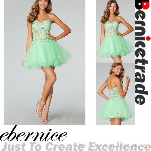 Mini See Through Sweetheart Cocktail Dresses
